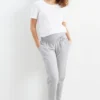 Maternity pyjama bottoms - polka dot gray