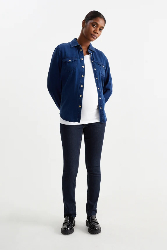 Maternity jeans - slim jeans - LYCRAÂ® denim-dark blue