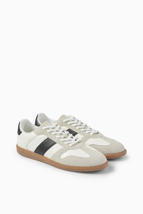 Trainers - faux leather cremewhite