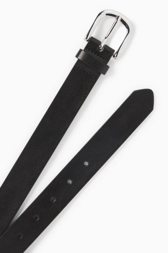 Belt - faux leather black