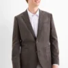 Tailored jacket - regular fit - textured dark gray