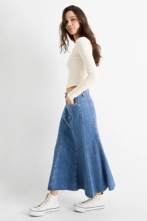 Denim skirt blue denim