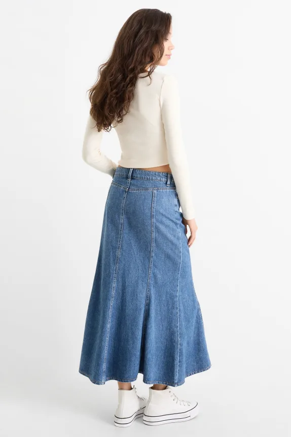 Denim skirt blue denim