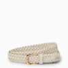 Belt - faux leather light beige