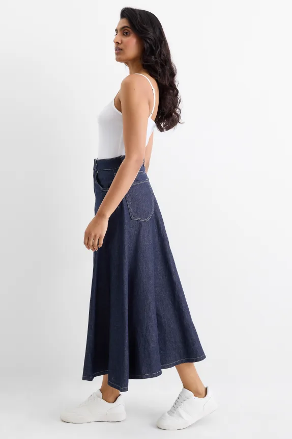 Denim skirt denim-dark blue