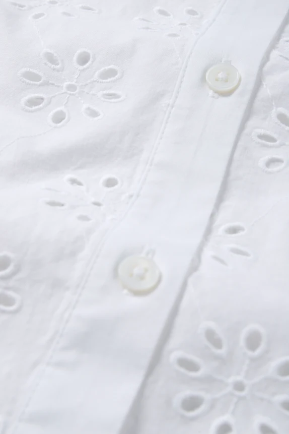 Blouse - broderie anglaise white