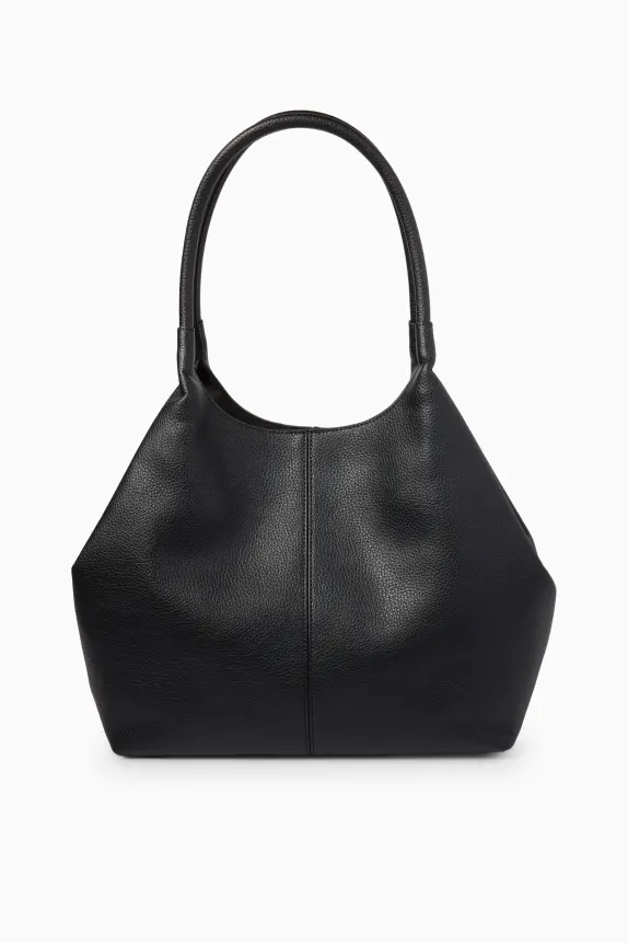 Large shopper - faux leather black