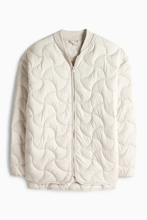 Quilted jacket cremewhite
