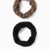 Multipack of 2 - snood black / beige