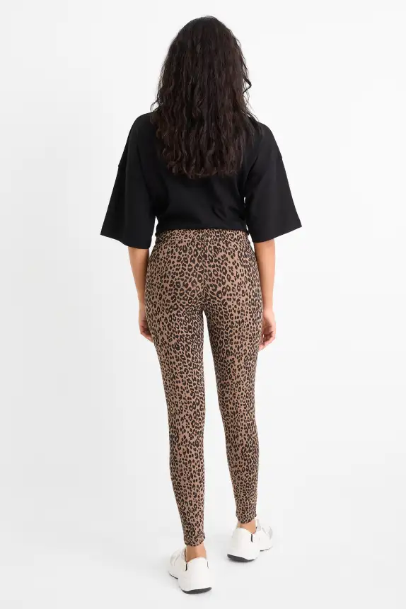 Multipack of 2 - leggings black / beige