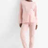 Nursing pyjamas - leopard print rose