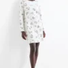 Nightdress - leopard print white