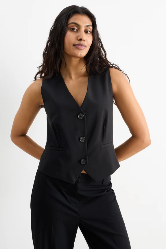 Business waistcoat - slim fit - Mix & match black