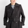 Short trench coat black
