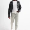 Mom jeans - high waist - LYCRAÂ® denim-light gray