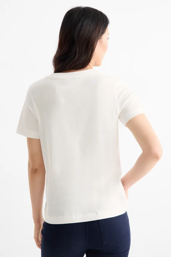 T-shirt - regular fit - shiny white