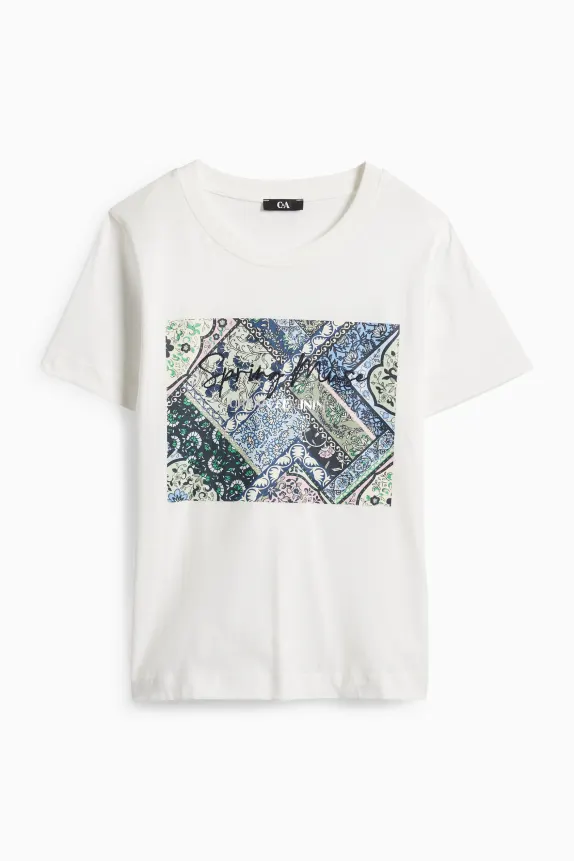 T-shirt - regular fit - shiny white