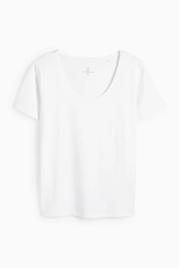 T-shirt - slim fit white