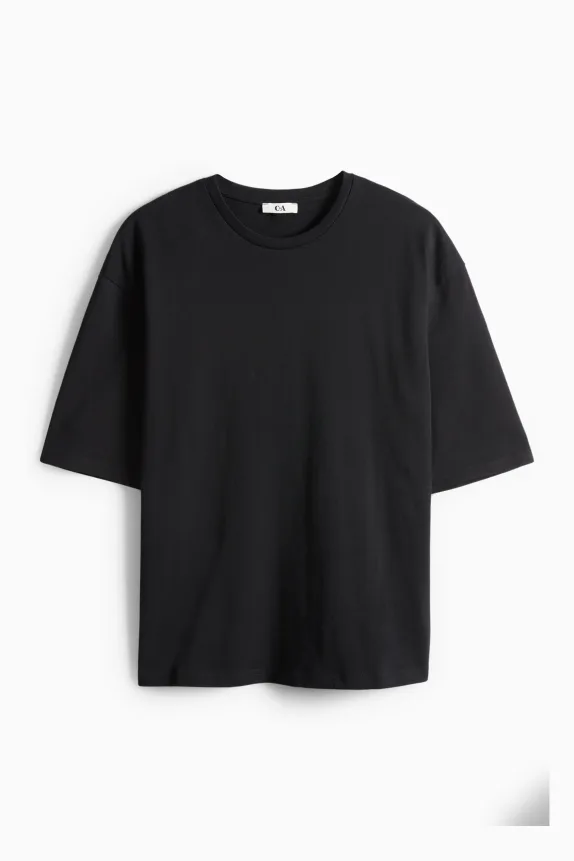 T-shirt - oversized black