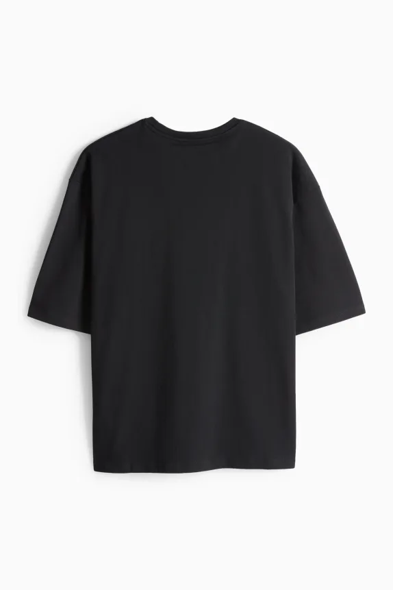 T-shirt - oversized black