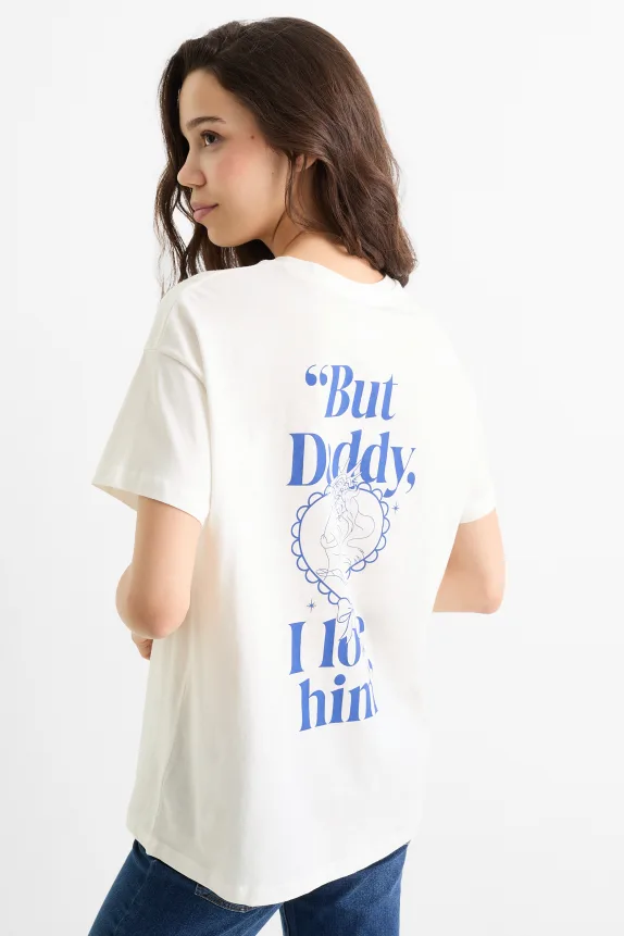 T-shirt - oversized - Ariel white / blue