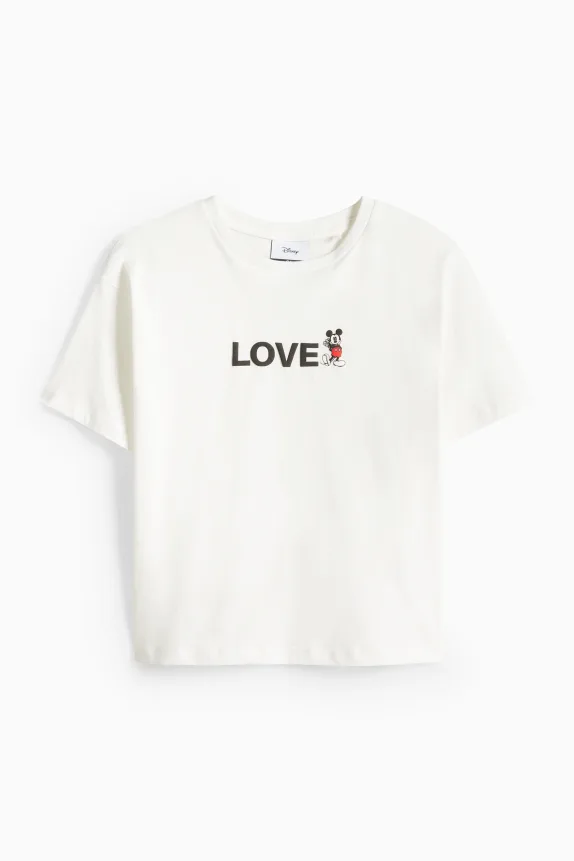 T-shirt - regular fit - Mickey Mouse white