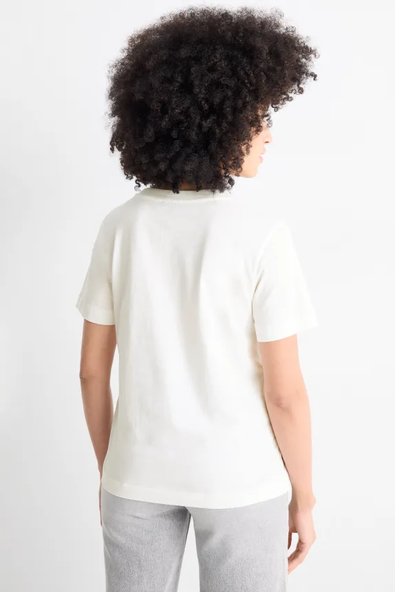T-shirt - regular fit - shiny white