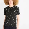 T-shirt - regular fit - polka dot black