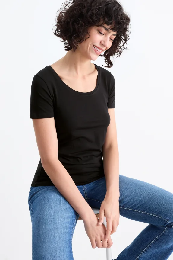 Multipack of 3 - T-shirt black
