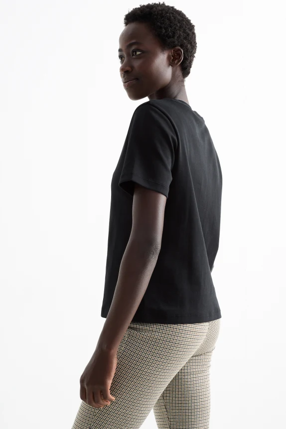 T-shirt - slim fit black