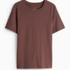 T-shirt - regular fit dark brown