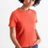 Multipack of 2 - basic T-shirt white / orange