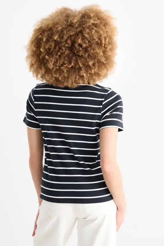Multipack of 2 - basic T-shirt blue / creme