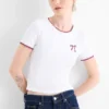T-shirt - slim fit white