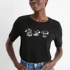 T-shirt - regular fit - Snoopy black