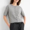 Cardigan gray-melange