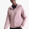 Technical jacket with hood light violet