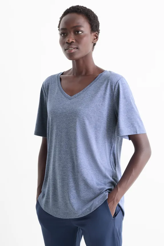 Technical top blue