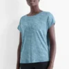 Technical top - textured dark turquoise