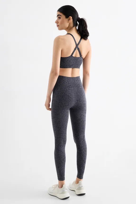 Technical leggings - patterned dark blue