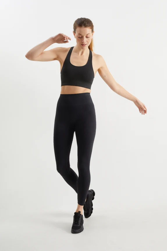Leggings - seamless - LYCRAÂ® black