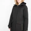 Parka with hood - lined black