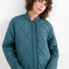 Quilted jacket - water-repellent turquoise