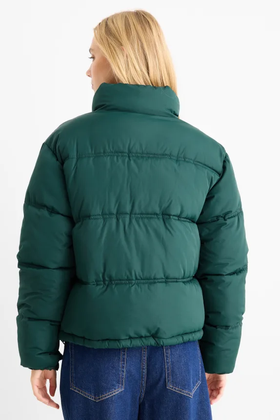 Quilted jacket dark green