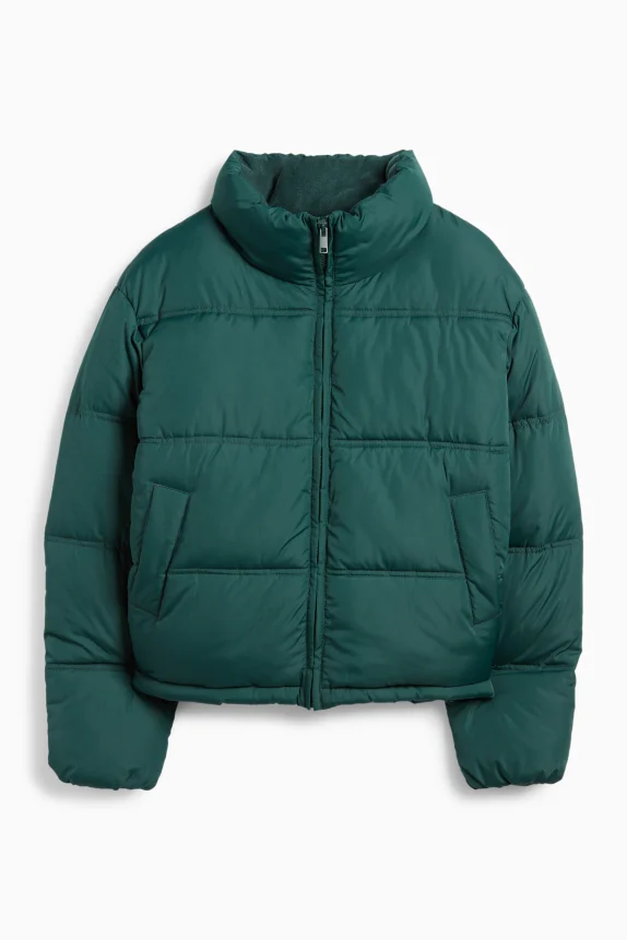 Quilted jacket dark green