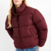 Quilted jacket bordeaux