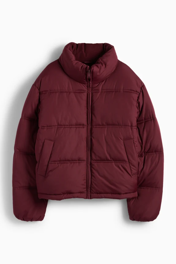 Quilted jacket bordeaux