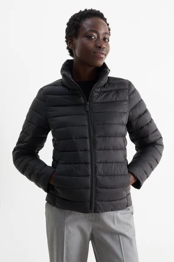 Quilted jacket black