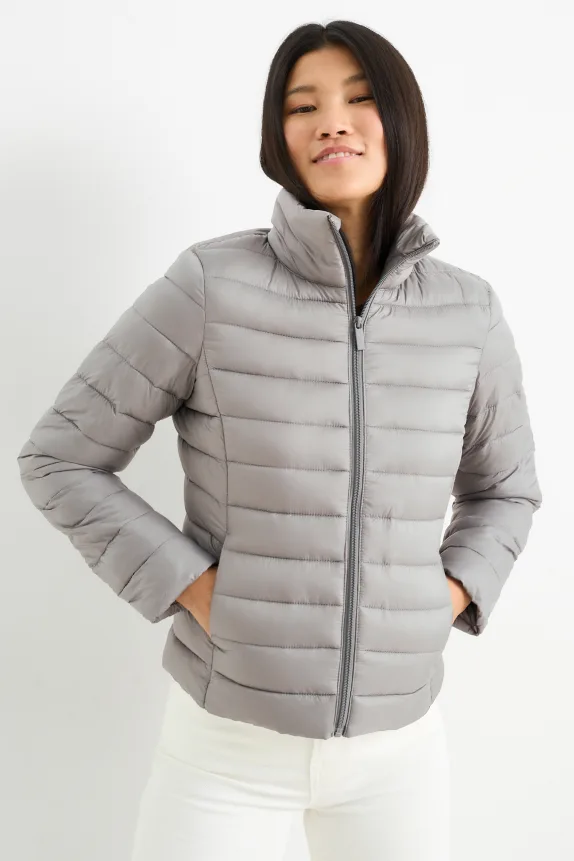 Quilted jacket gray