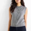 Cashmere waistcoat gray